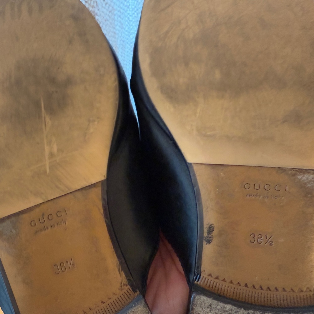 Gucci Princetown Leather Horsebit Mules – Black | Size 38.5 - Picture 4 of 5